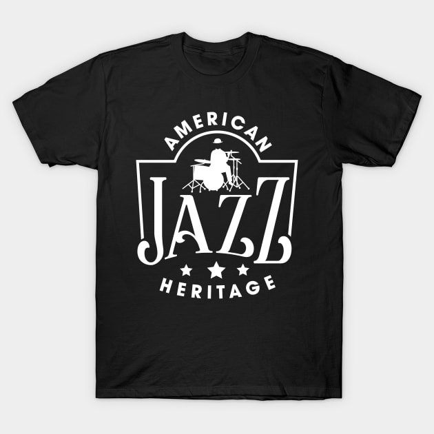 Vintage Jazz Club Design T-Shirt by jazzworldquest